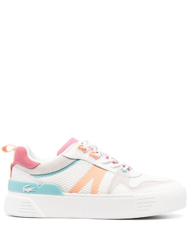 Lacoste Panelled Leather Low-Top